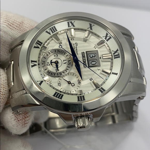 Seiko Premier kinetic date watch SNP091P1 - Picture 4 of 6